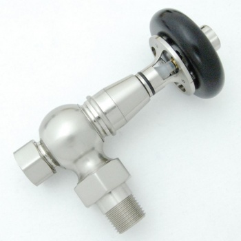 Amberley TRV Cast Iron Radiator Valve - Satin Nickel